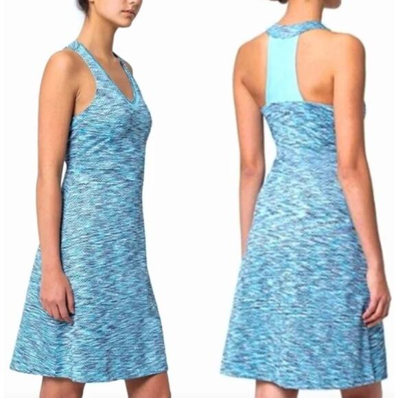 MPG Travel Dress M Blue Built in Bra No Padding Pockets Tennis Pickleball Golf - Picture 1 of 10